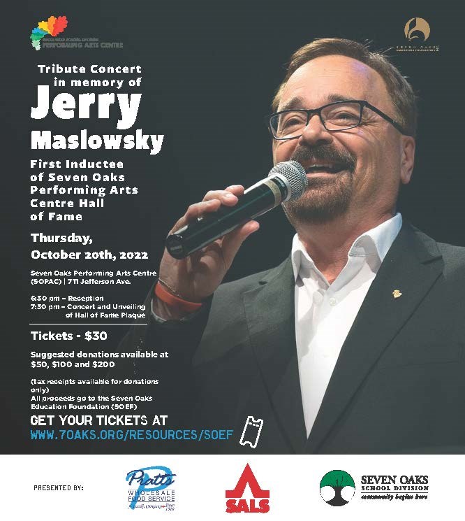 Jerry Maslowsky Tribute Concert Poster