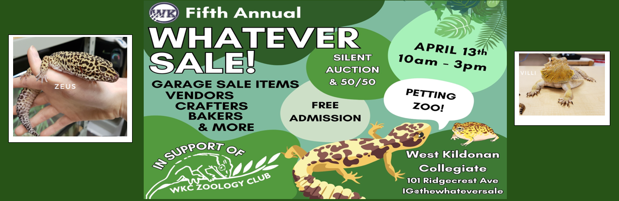 5th Annual Whatever Sale - April 13th 10am-3pm
